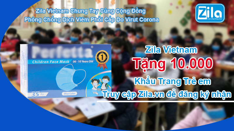 Tặng 10.000 khẩu trang trẻ em