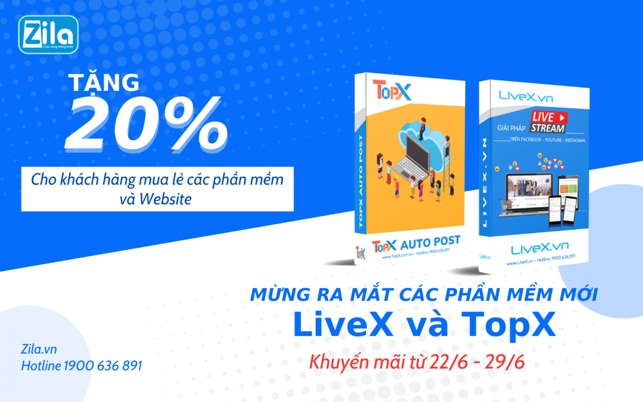 KHUYẾN MÃI MỪNG TOPX LIVEX RA ĐỜI